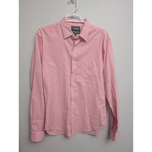 C6 Bonobos Mens Pink White Button Down Slim Fit Long Sleeve Shirt size M Med